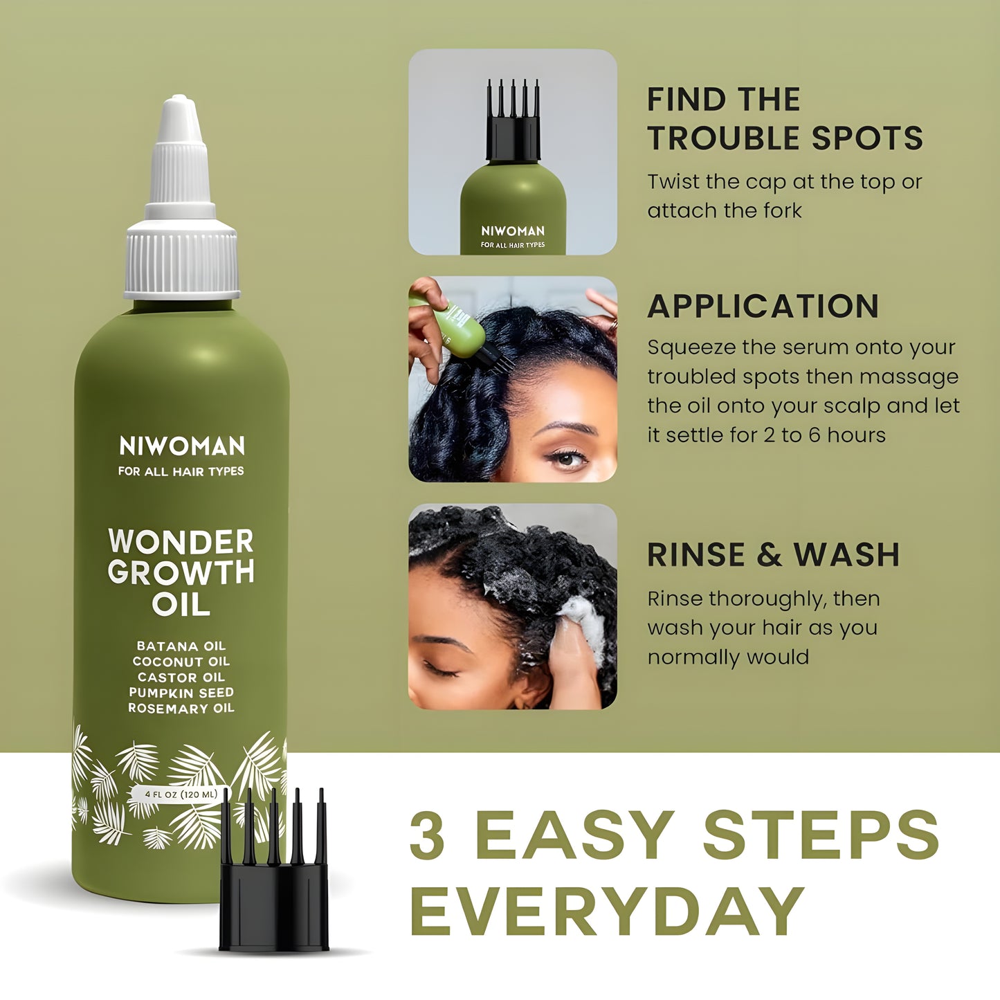 NIWOMAN™ - Batana Wonder Growth Oil